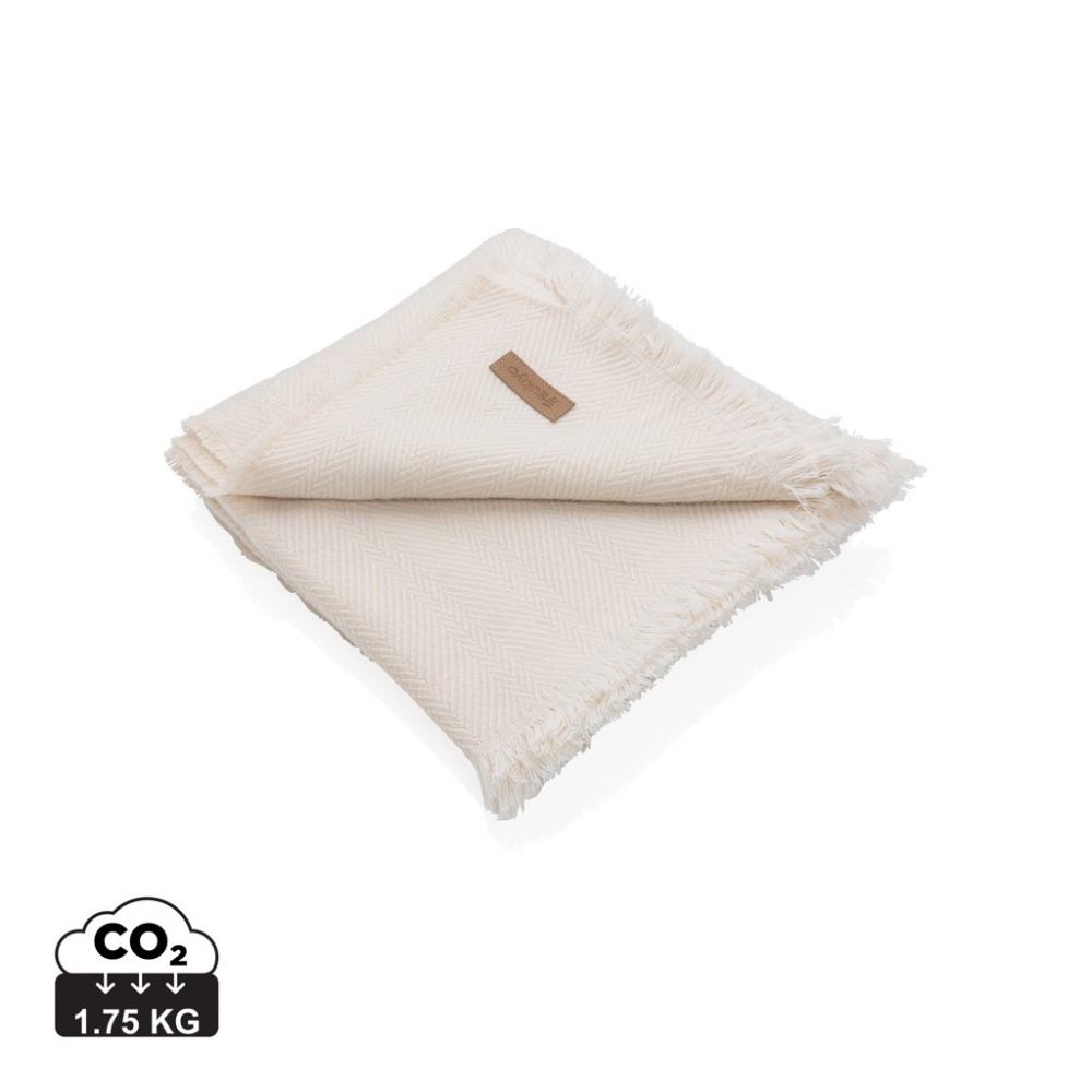 Logo trade corporate gifts image of: Ukiyo Aware™ Polylana® woven blanket 130x150cm