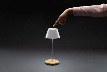Logo trade promotional gifts picture of: Pure Glow RCS usb-rechargeable recycled plastic table lamp