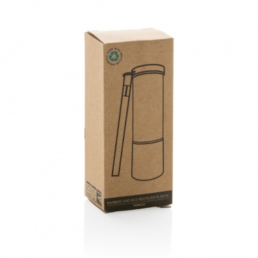 Logotrade corporate gift picture of: Bamboo and RCS certfied recycled plastic torch