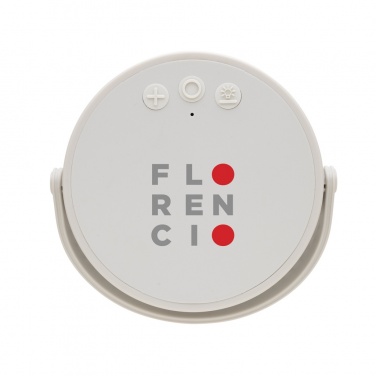 Logo trade promotional giveaways image of: Aurora RCS recycled plastic USB re-chargeable table lamp