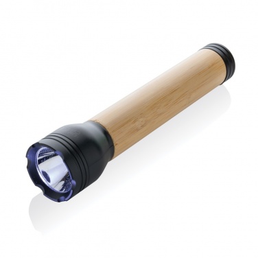 Logotrade promotional giveaway image of: Lucid 5W RCS certified recycled plastic & bamboo torch