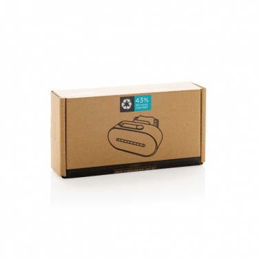 Logotrade business gift image of: Lumino RCS recycled plastic USB re-chargeable bike light set