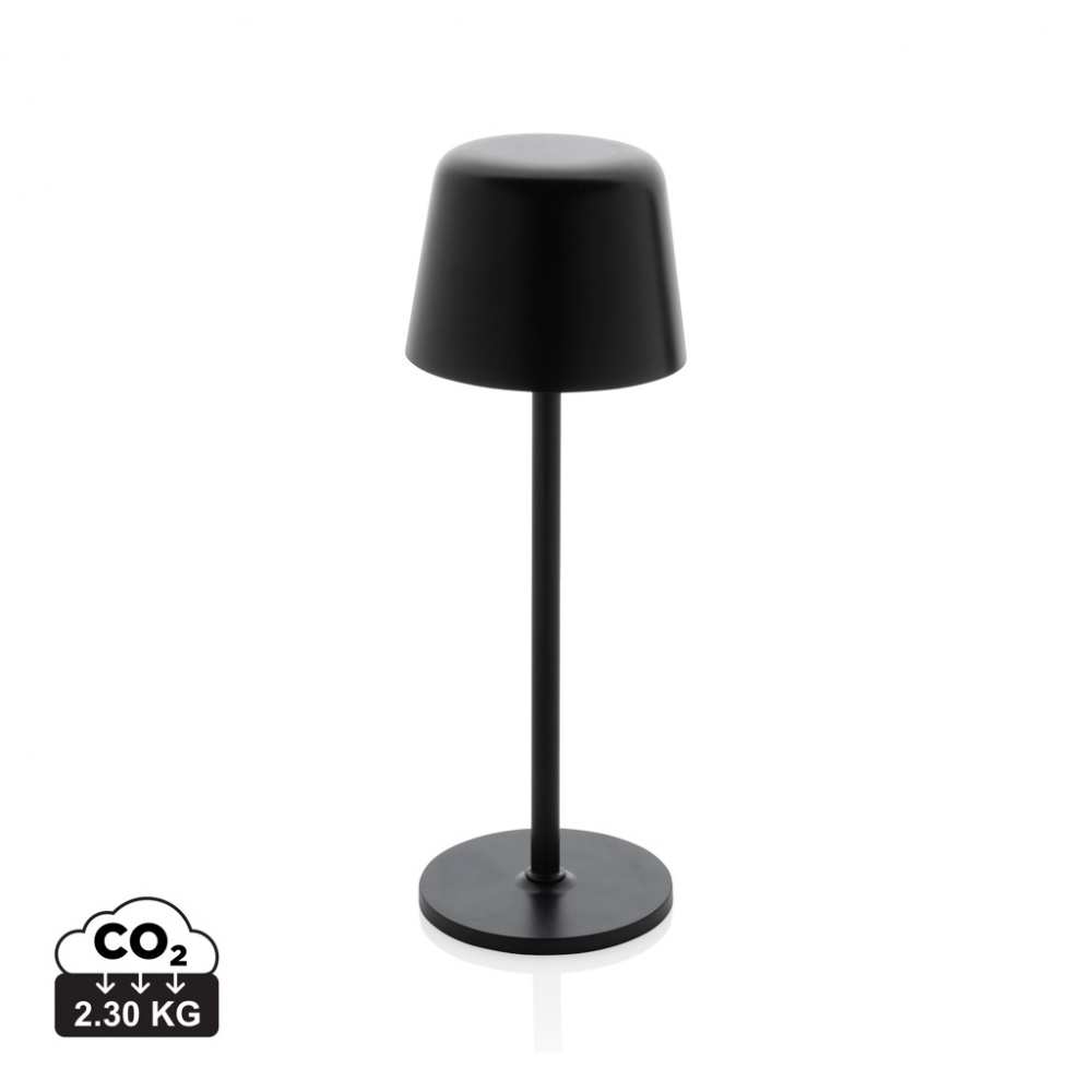 Logo trade promotional giveaway photo of: Zenic RCS recycled plastic USB re-chargable table lamp