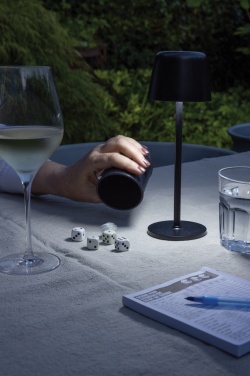 Logo trade promotional items picture of: Zenic RCS recycled plastic USB re-chargable table lamp