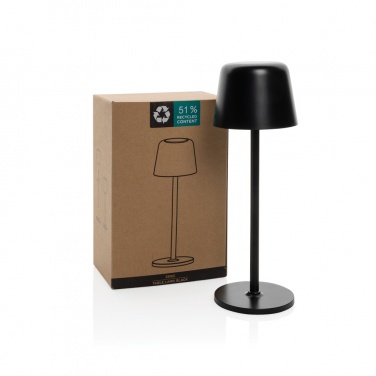 Logotrade promotional gift image of: Zenic RCS recycled plastic USB re-chargable table lamp