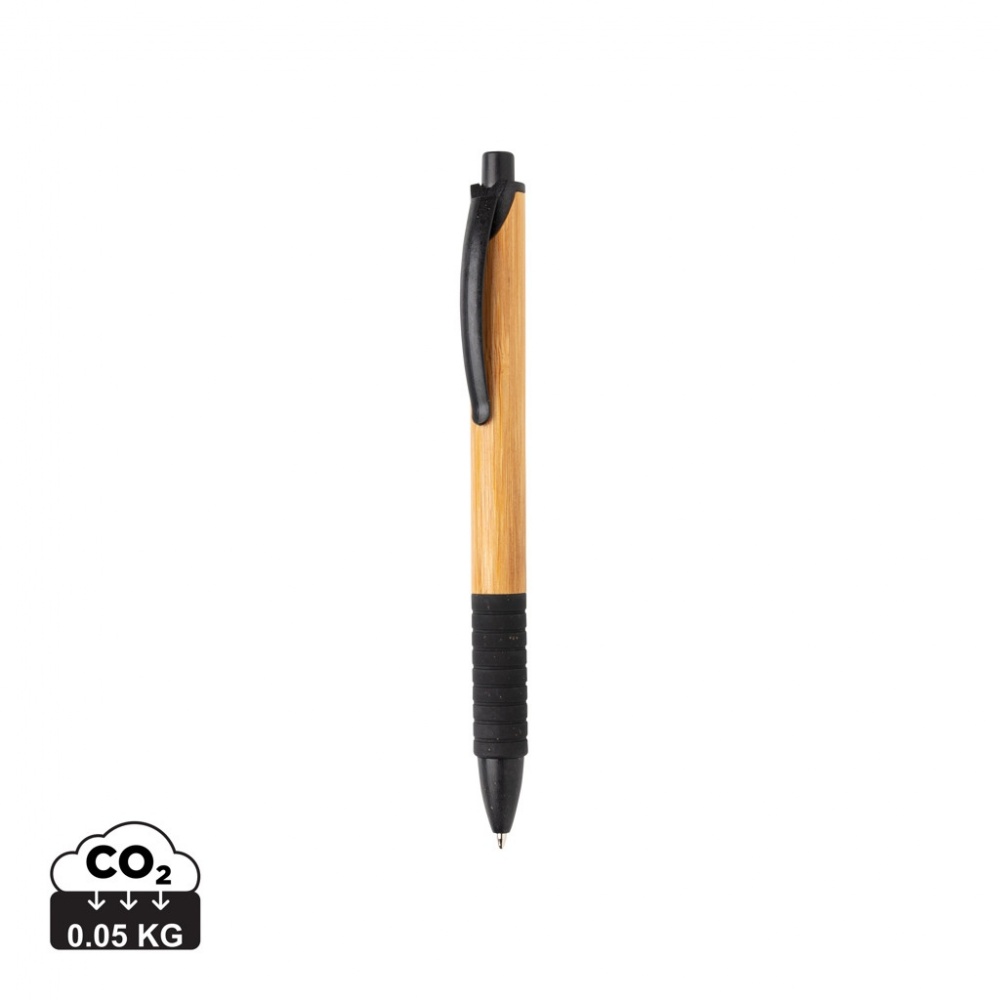Logo trade corporate gifts image of: Bamboo & wheat straw pen