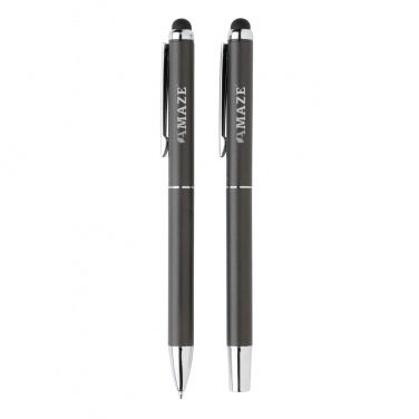 Logo trade promotional gifts image of: Swiss Peak deluxe pen set in PU pouch
