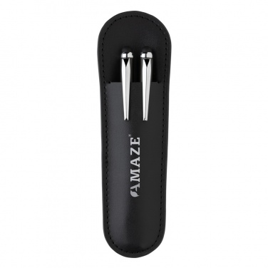 Logo trade promotional products picture of: Swiss Peak deluxe pen set in PU pouch