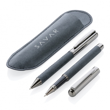 Logotrade corporate gift image of: Recycled leather pen set