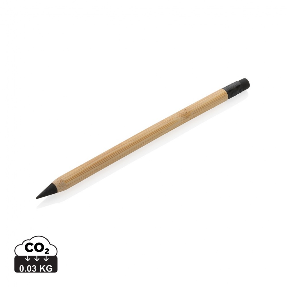 Logotrade promotional product picture of: Bamboo infinity pencil with eraser