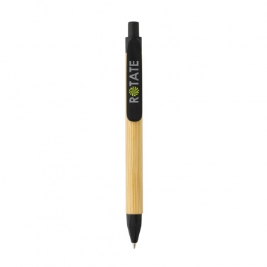 Logo trade promotional product photo of: Write responsible recycled paper barrel pen