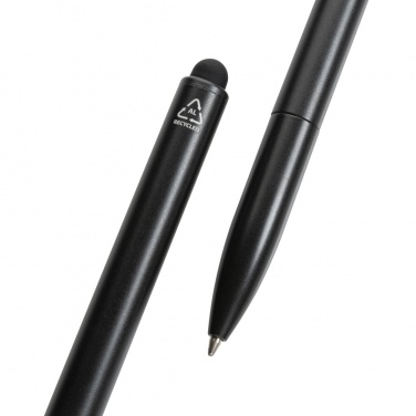 Logotrade promotional giveaways photo of: Kymi RCS certified recycled aluminium pen with stylus