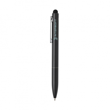 Logo trade advertising product photo of: Kymi RCS certified recycled aluminium pen with stylus