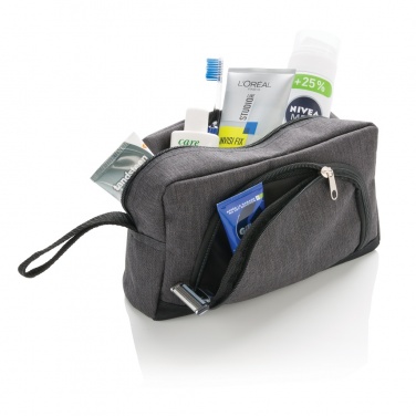Logotrade corporate gifts photo of: Classic two tone toiletry bag
