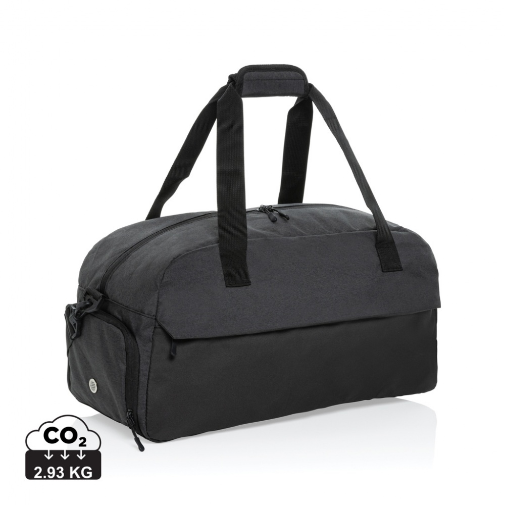 Logo trade promotional giveaways picture of: Kazu AWARE™ RPET basic weekend duffel