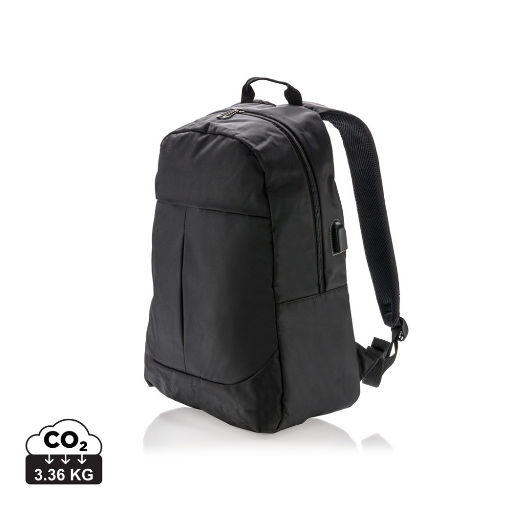 Logo trade promotional giveaways picture of: Power USB laptop backpack