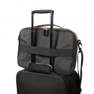 Logo trade promotional giveaway photo of: Impact AWARE™ 300D two tone deluxe 15.6" laptop bag