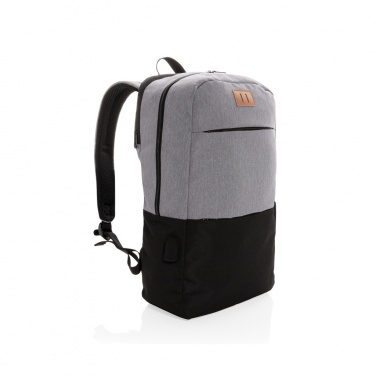 Logotrade advertising product picture of: Modern 15.6" USB & RFID laptop backpack PVC free