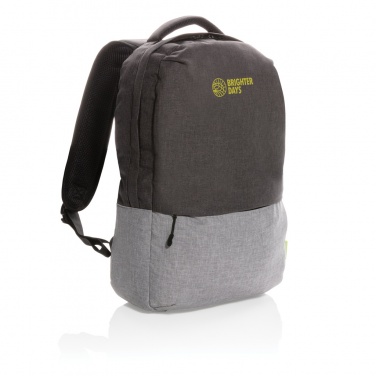 Logo trade promotional item photo of: Duo colour RPET 15.6" RFID laptop backpack PVC free