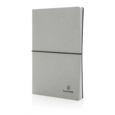 Logo trade promotional items picture of: A5 recycled leather notebook