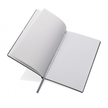 Logo trade promotional merchandise image of: A5 recycled leather notebook