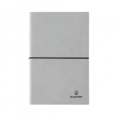 Logo trade advertising products picture of: A5 recycled leather notebook