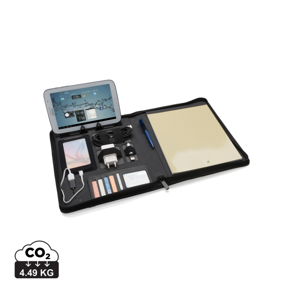 Logo trade promotional items picture of: Tech portfolio with powerbank