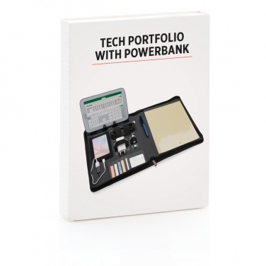 Logotrade promotional gift picture of: Tech portfolio with powerbank