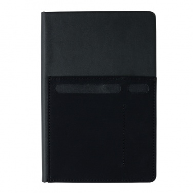 Logo trade promotional product photo of: A5 Deluxe notebook with smart pockets