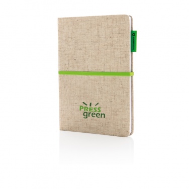 Logotrade promotional product image of: A5 jute notebook
