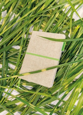 Logo trade advertising products picture of: A5 jute notebook