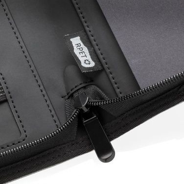 Logo trade promotional gifts picture of: Air 5W wireless charging portfolio A4 w/ 5000 mAh powerbank