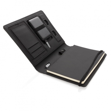 Logotrade promotional merchandise image of: Air 5W wireless charging notebook with 5000mAh powerbank