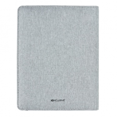 Logo trade corporate gifts image of: Air 5W wireless charging notebook with 5000mAh powerbank