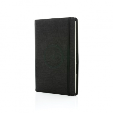 Logo trade promotional items picture of: Air 5W wireless charging refillable journal cover A5