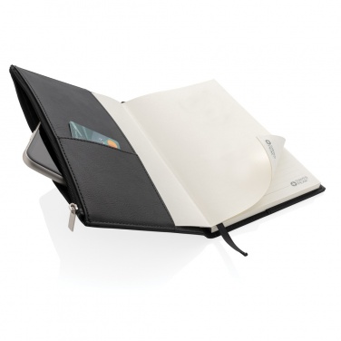 Logotrade business gifts photo of: Swiss Peak A5 PU notebook with zipper pocket