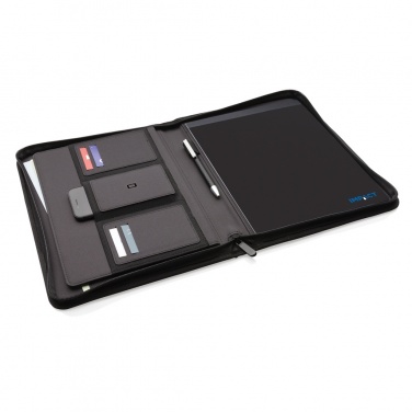 Logotrade promotional product image of: Impact AWARE™ RPET A4 portfolio with zipper