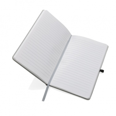Logo trade advertising products picture of: Recycled leather hardcover notebook A5
