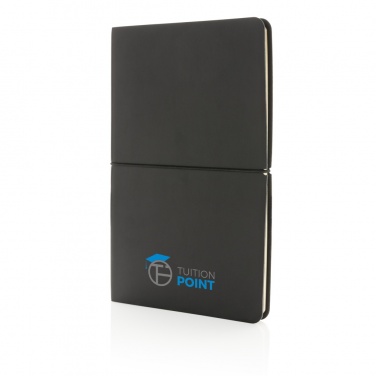 Logo trade promotional gifts image of: Modern deluxe softcover A5 notebook