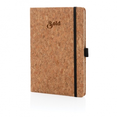 Logo trade promotional items image of: Cork hardcover notebook A5