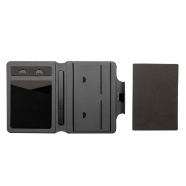 Logo trade business gift photo of: Artic Magnetic 10W wireless charging A5 notebook