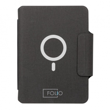 Logo trade business gift photo of: Artic Magnetic 10W wireless charging A5 notebook
