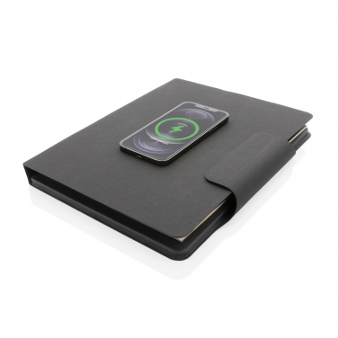 Logotrade advertising products photo of: Artic Magnetic 10W wireless charging A4 portfolio