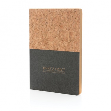 Logo trade promotional items image of: A5 cork & kraft notebook