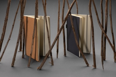 Logotrade corporate gift image of: A5 deluxe kraft hardcover notebook