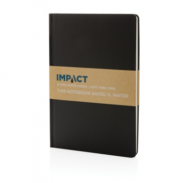 Logotrade advertising product picture of: A5 Impact stone paper hardcover notebook