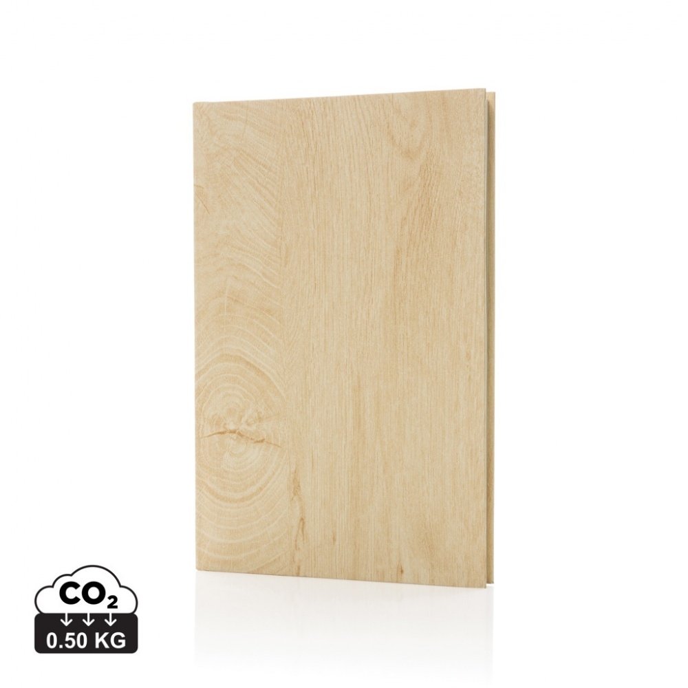 Logo trade promotional products picture of: Kavana wood print A5 notebook
