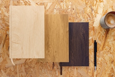 Logotrade promotional item picture of: Kavana wood print A5 notebook