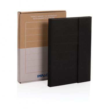 Logo trade corporate gifts picture of: Impact Aware™ A5 notebook with magnetic closure