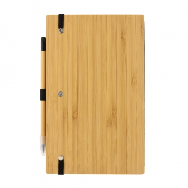 Logotrade advertising product image of: Bamboo notebook and infinity pencil set